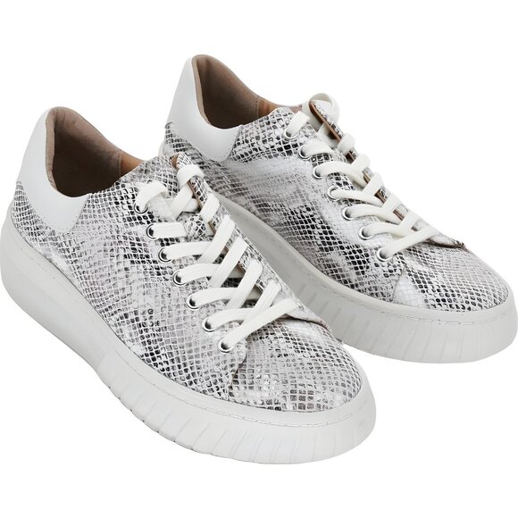 Sofft Snake-Embossed Platform Sneakers Womens US 8.5 M - Picture 4 of 6
